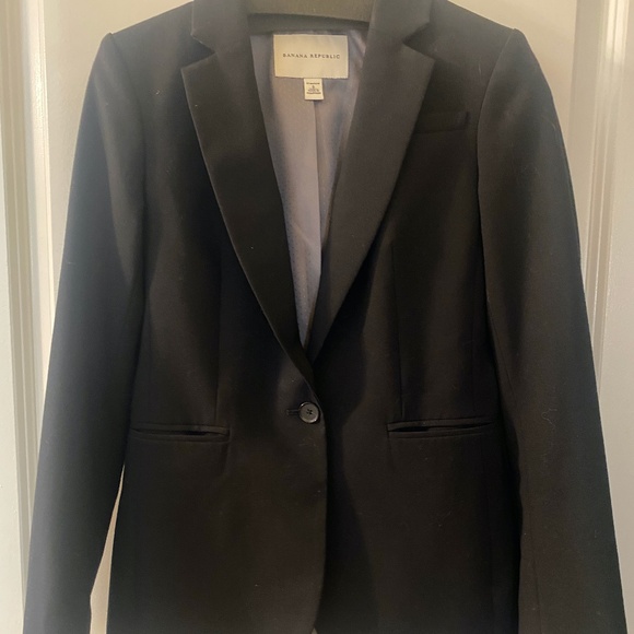 Banana Republic Lightweight Wool Blazer Size 0 - Picture 1 of 5
